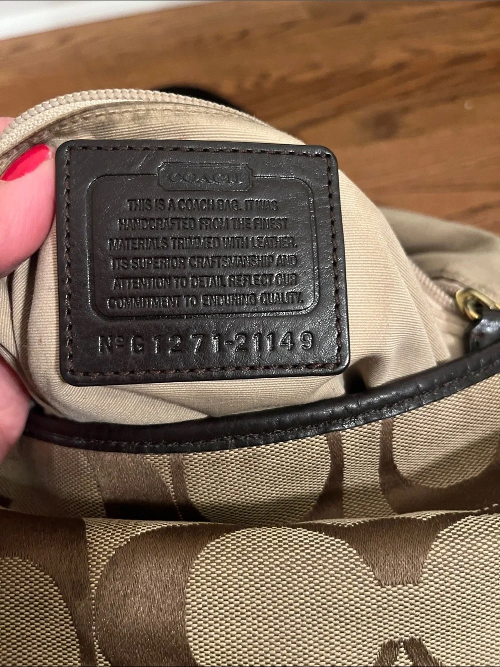 Coach Legacy Signature Hobo Duffle Bag 21149